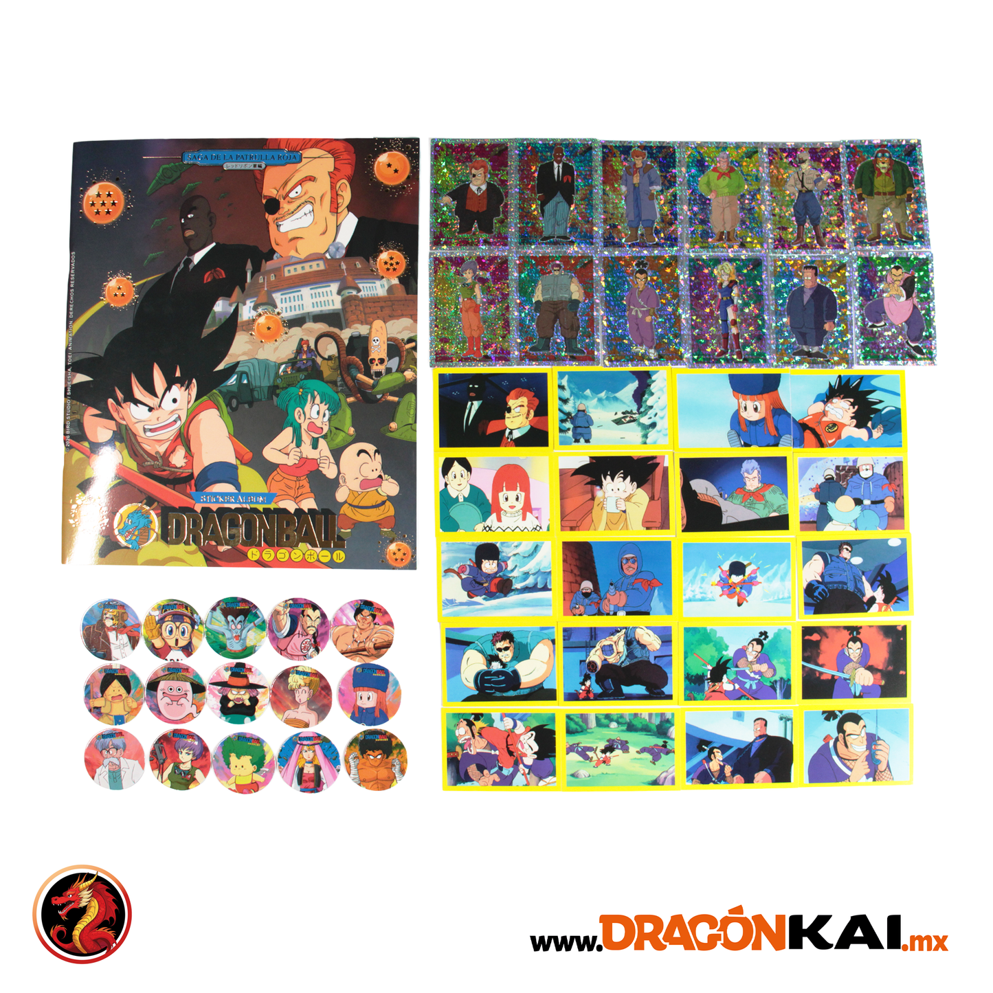 Álbum Dragon Ball 2: Saga de la Patrulla Roja + Set completo y tazos