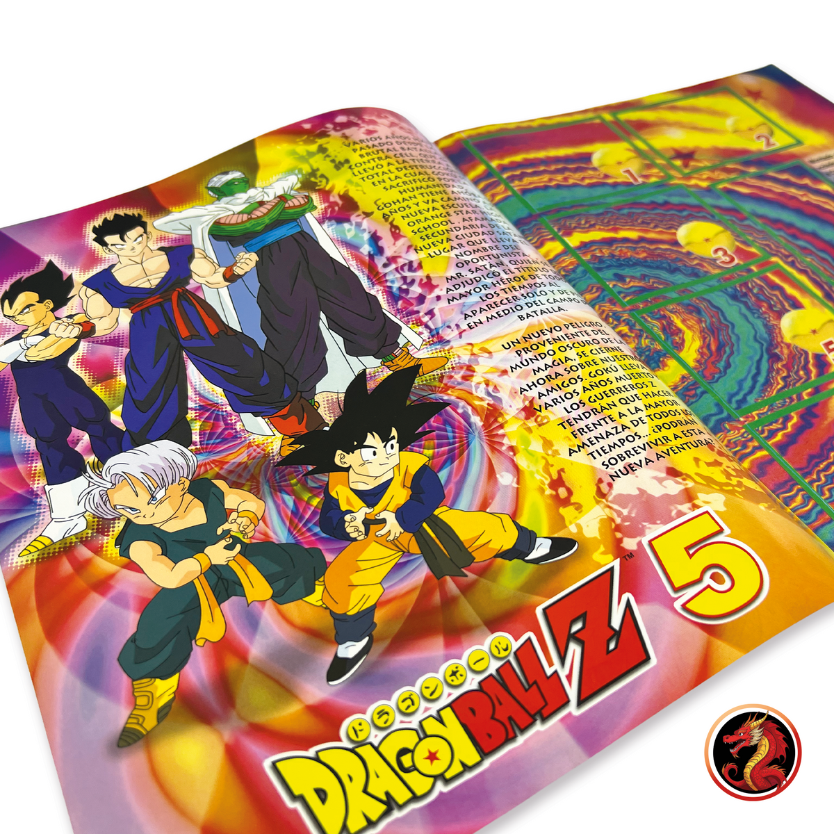 Álbum Dragon Ball Z5 (Original Navarrete) + Set completo a pegar y 64 armables