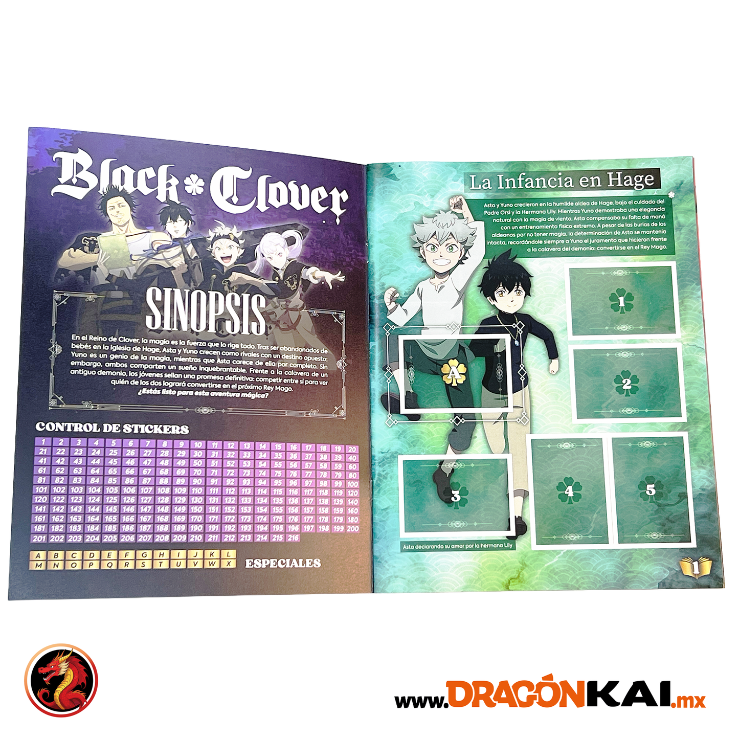 Álbum Black Clover + Set completo a pegar