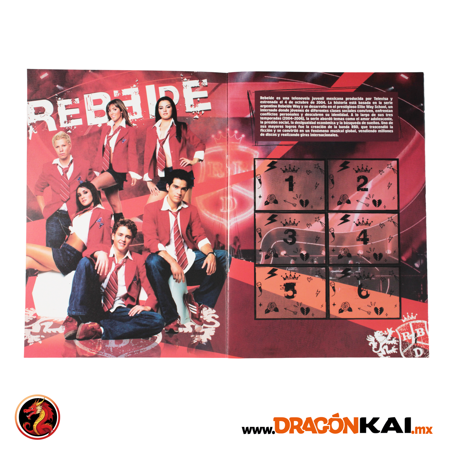 Álbum Rebelde + Set completo a pegar
