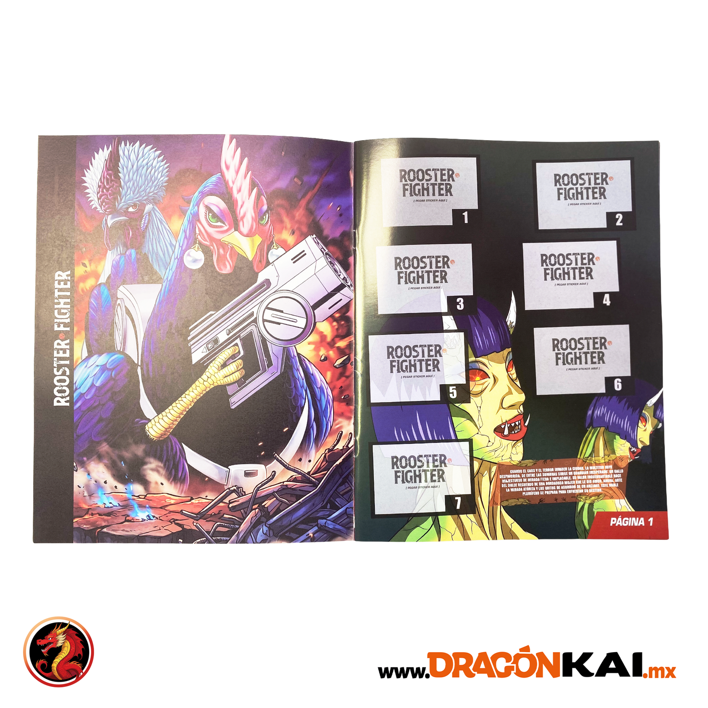 Álbum Rooster Fighter + Set completo a pegar