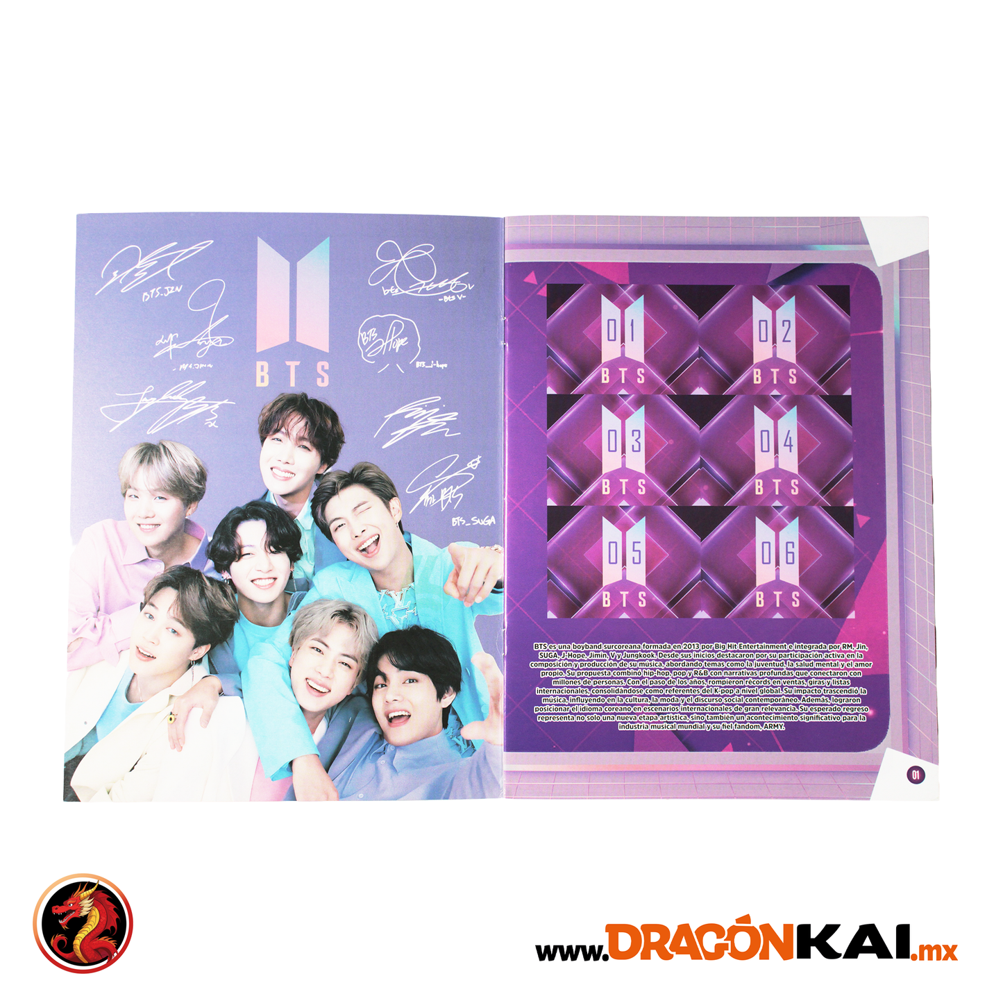 Álbum BTS + Set completo a pegar