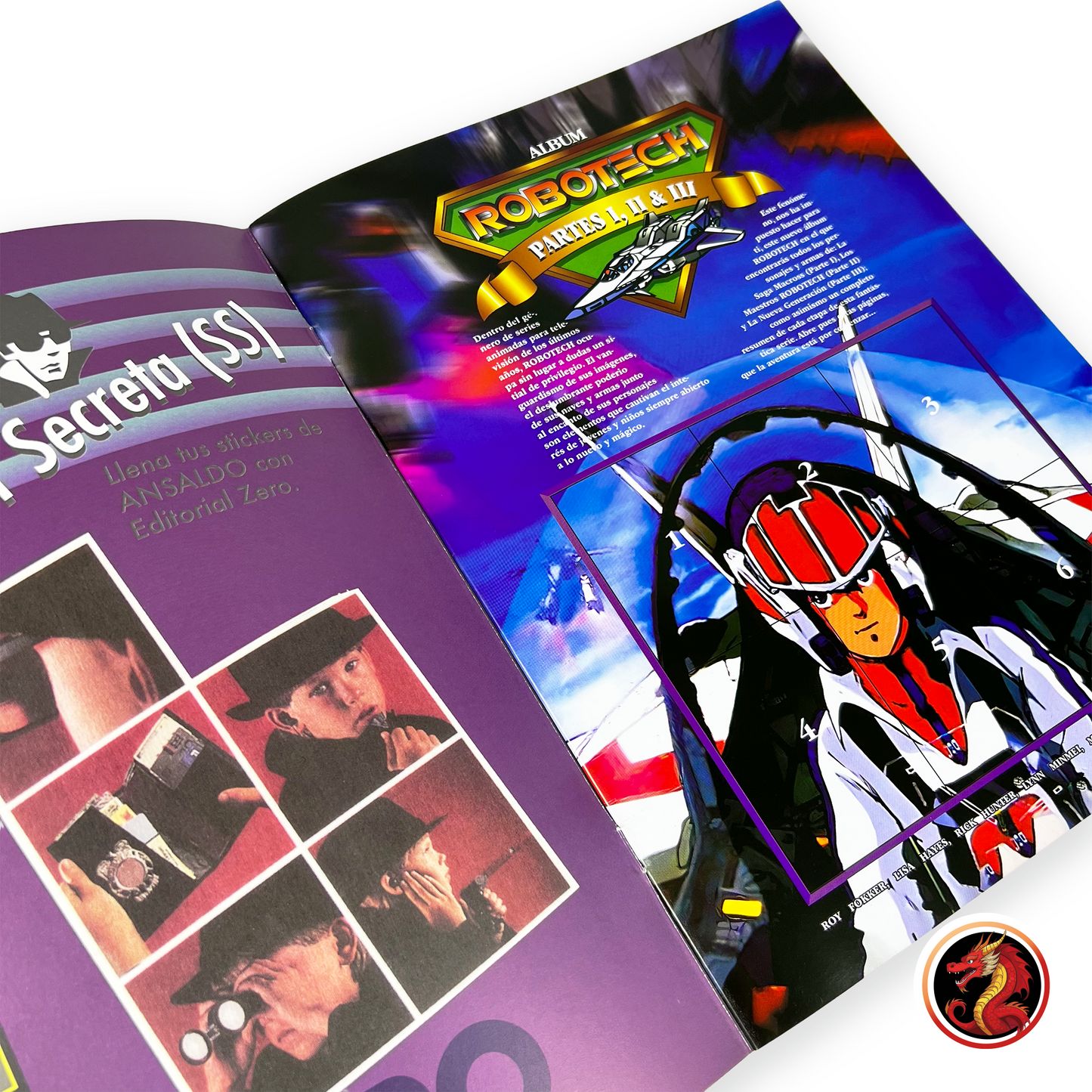 Álbum Robotech Partes I, II & III (Re. Salo) + Set completo