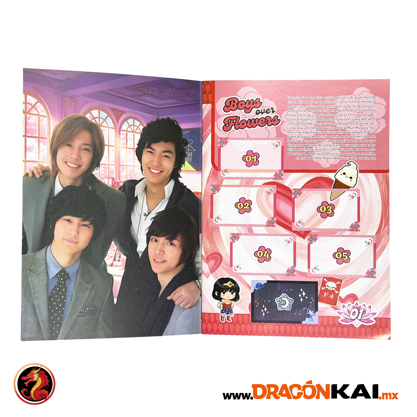 Álbum Boys Over Flowers + Set completo a pegar