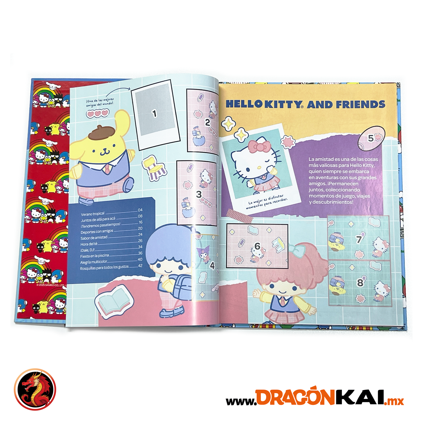 Álbum Pasta Dura HELLO KITTY AND FRIENDS (Panini) + Set completo a pegar