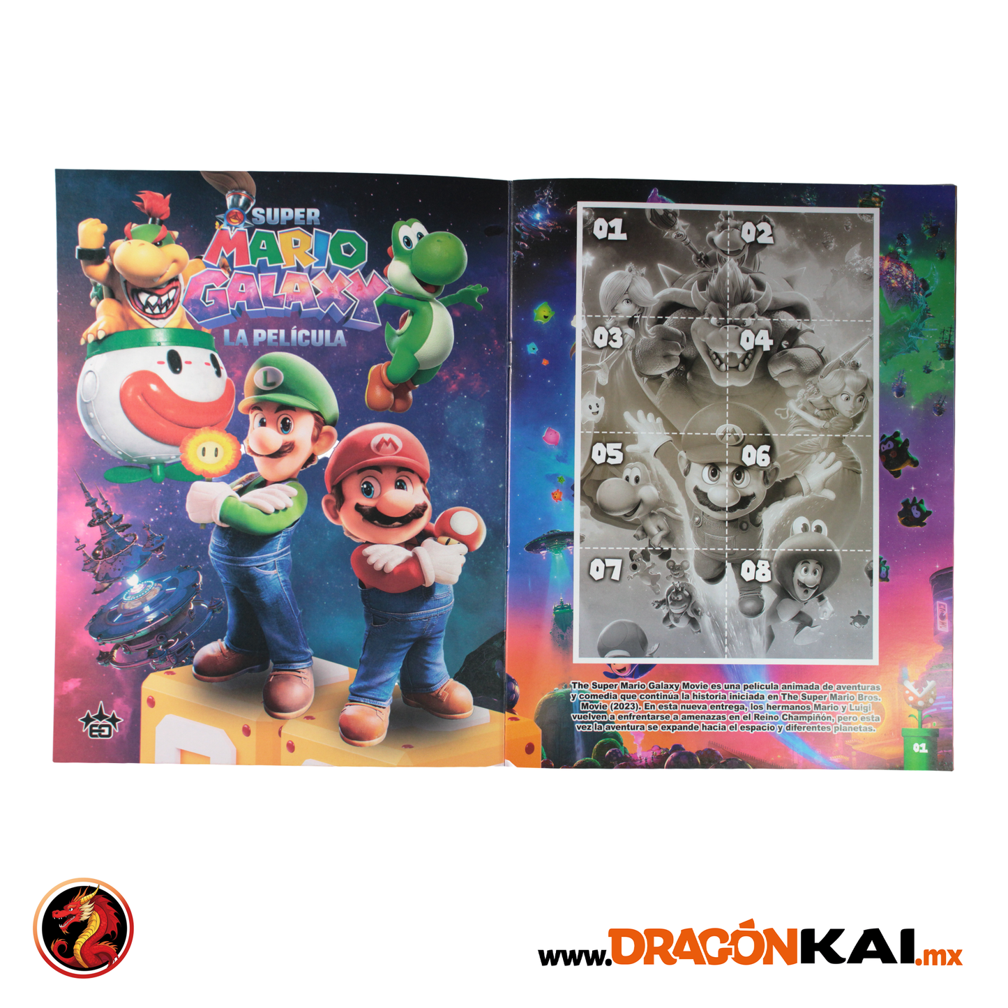 Álbum Super Mario Galaxy: La Película + Set completo a pegar