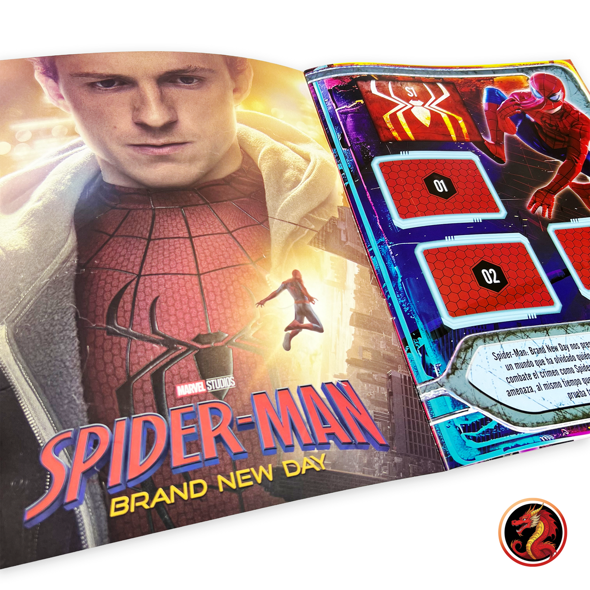 Álbum Spiderman Brand New Day + Set completo de estampas y tarjetas
