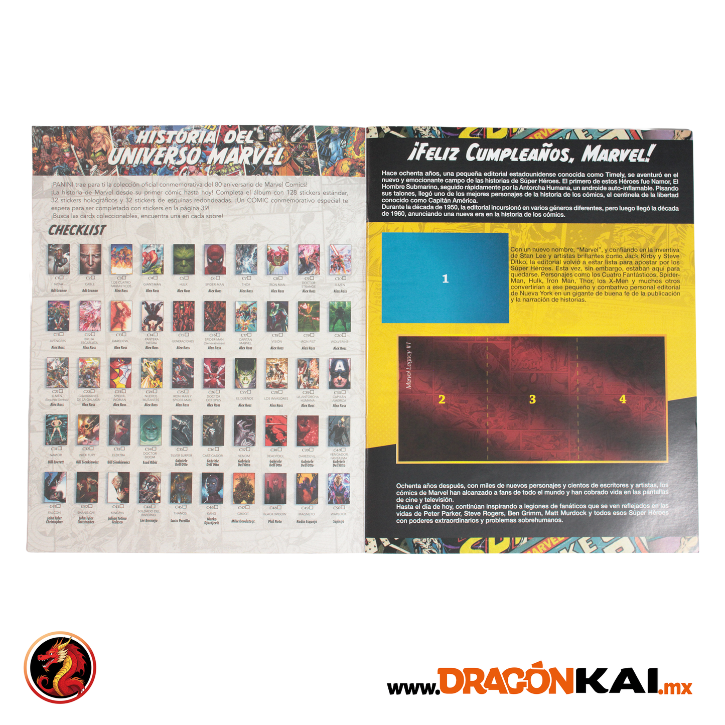 Álbum Marvel 80 años + Set completo