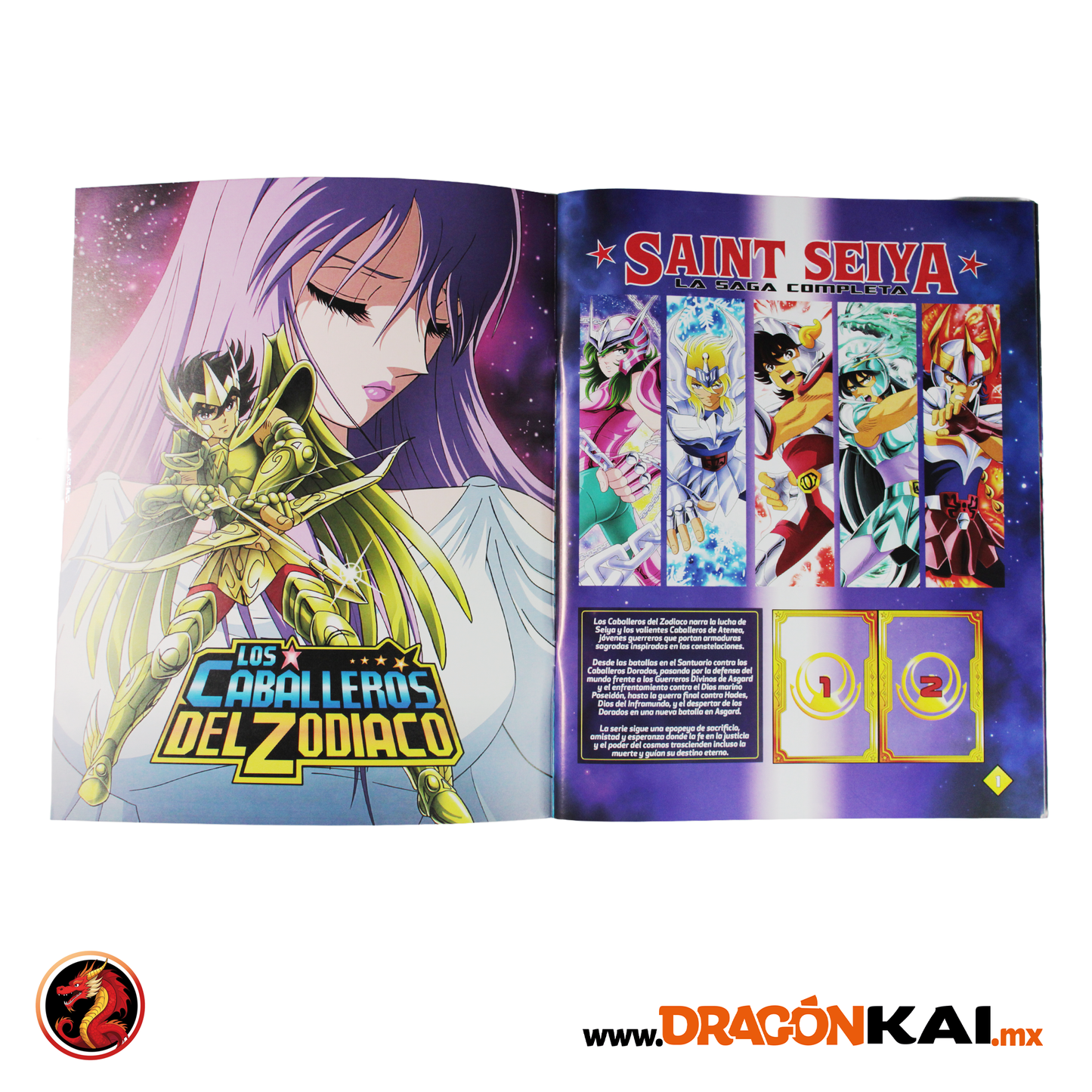Álbum Caballeros del Zodiaco: La Historia Completa + Set completo de estampas y cards
