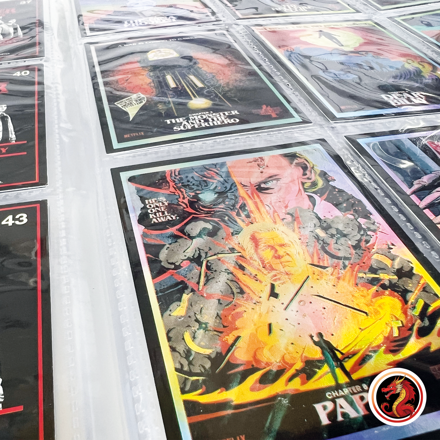 Colección completa de tarjetas Stranger Things + Coleccionador (Panini 2026)