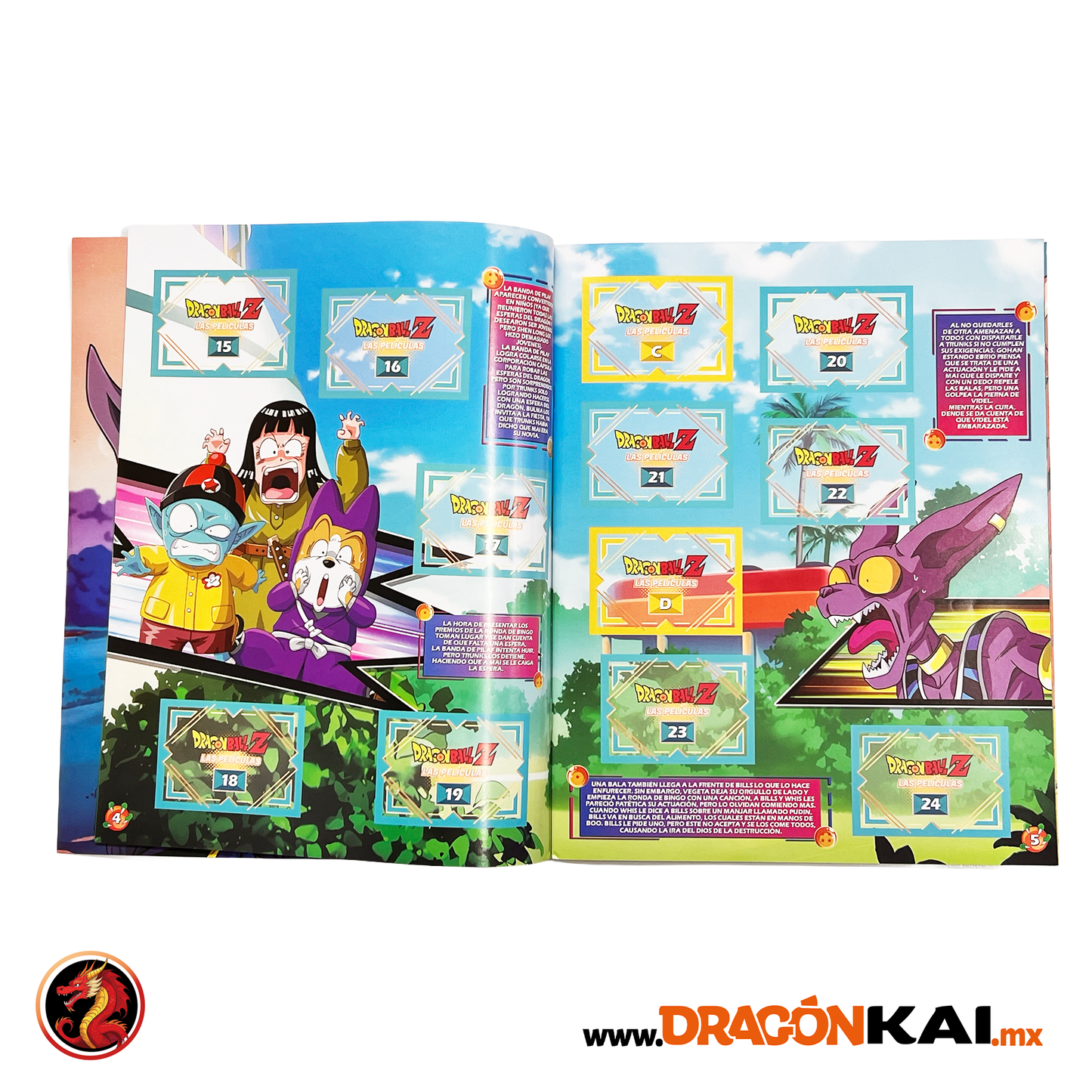 Álbum Dragon Ball Z: Las Películas Vol. 5 + Set completo de estampas a pegar