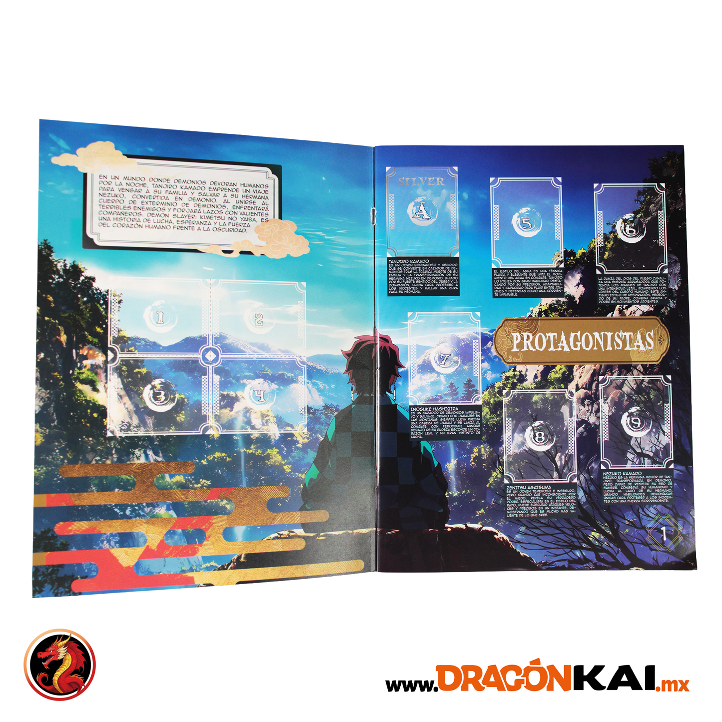 Álbum Enciclopedia Demon Slayer (Editorial Zero) + Set completo a pegar