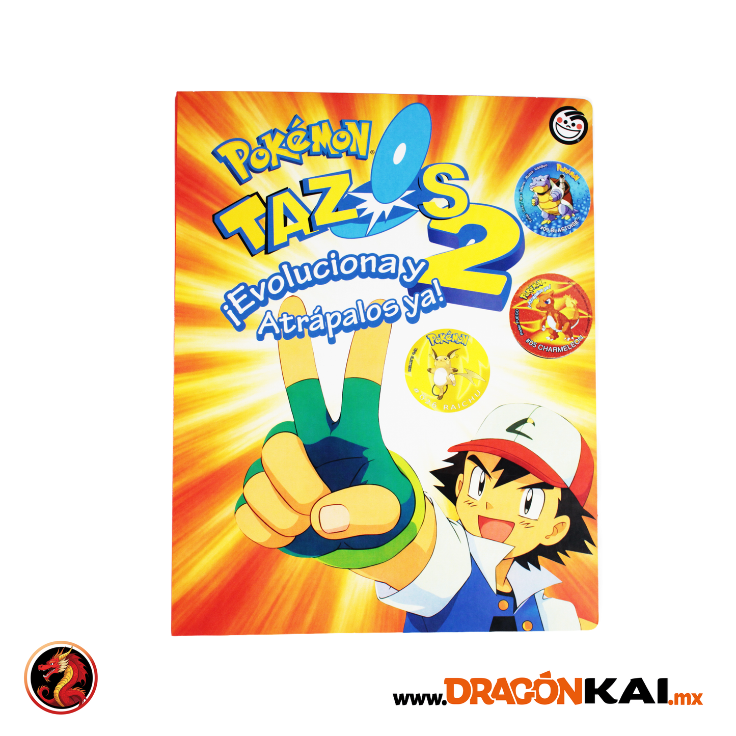 Álbum Coleccionador Tazos Pokémon Generación 2 + Micas (NO INCLUYE TAZOS)