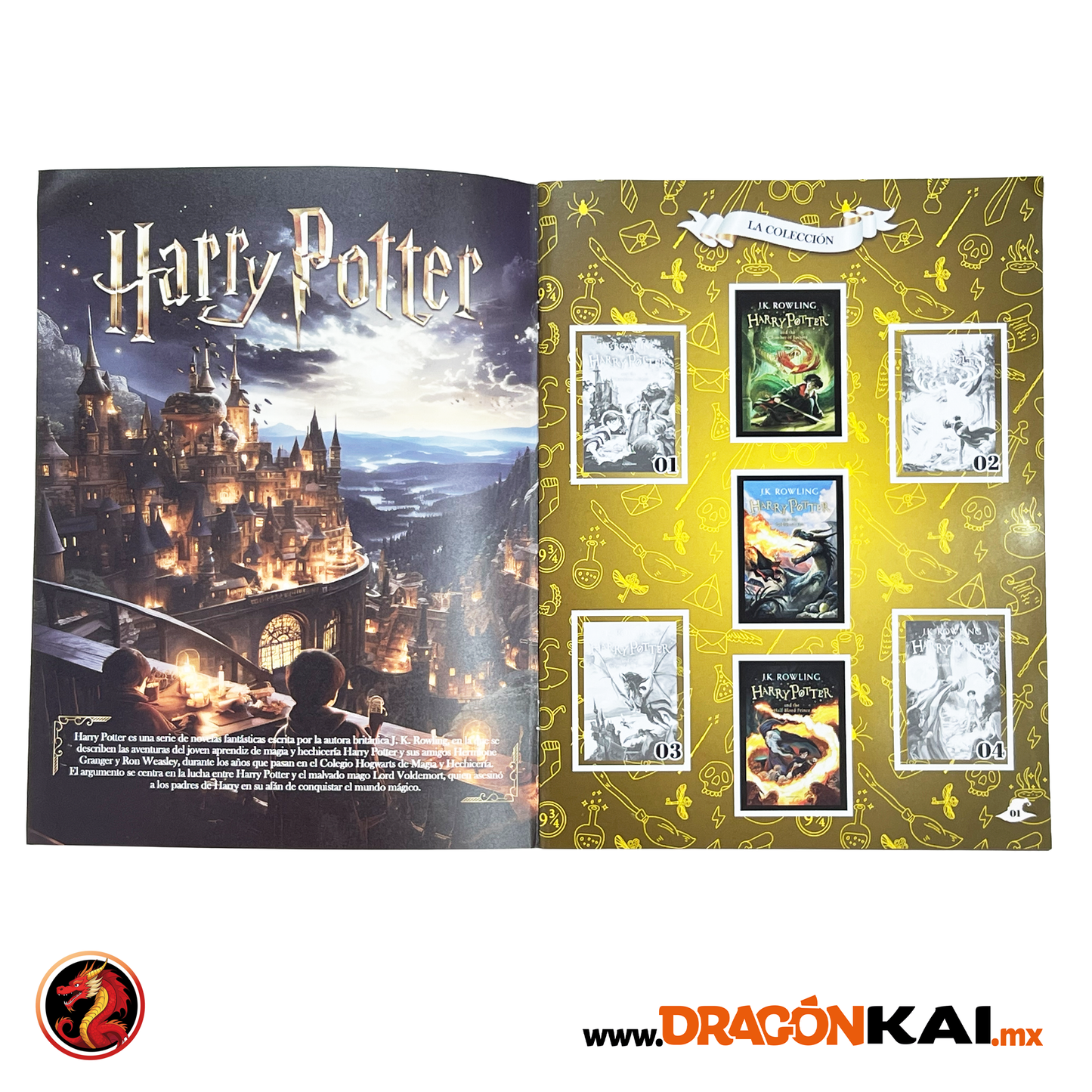 Álbum Harry Potter: Todas las sagas + Set completo a pegar