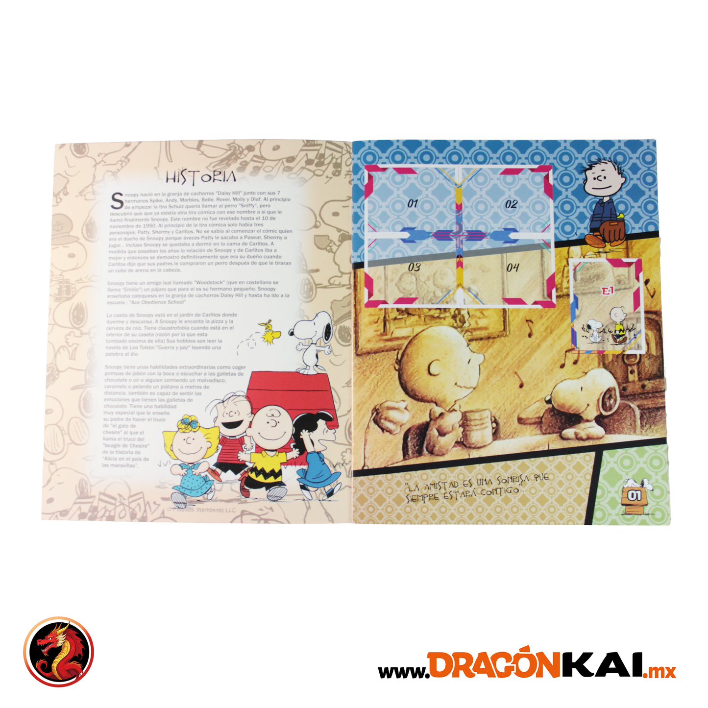 Álbum Snoopy + Set completora pegar