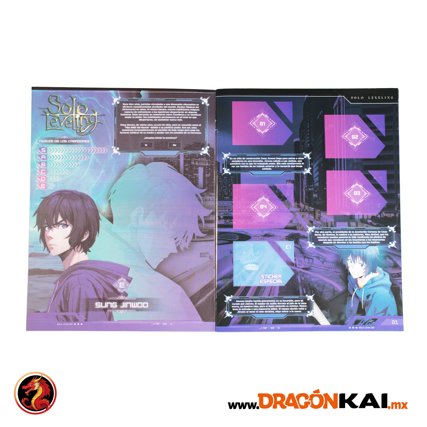 Álbum Solo Leveling (Editorial ZERO) + Set completo a pegar