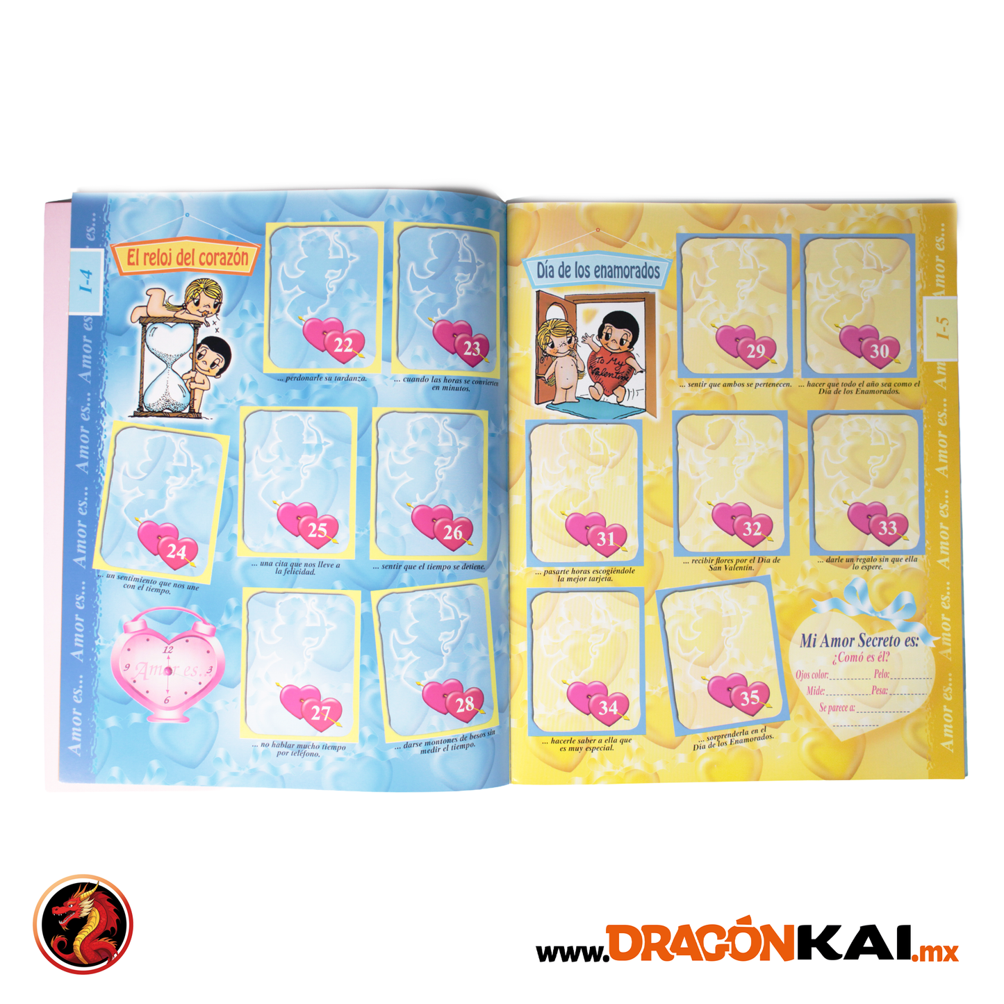 Álbum Amor es (Re. Navarrete) + Set completo a pegar