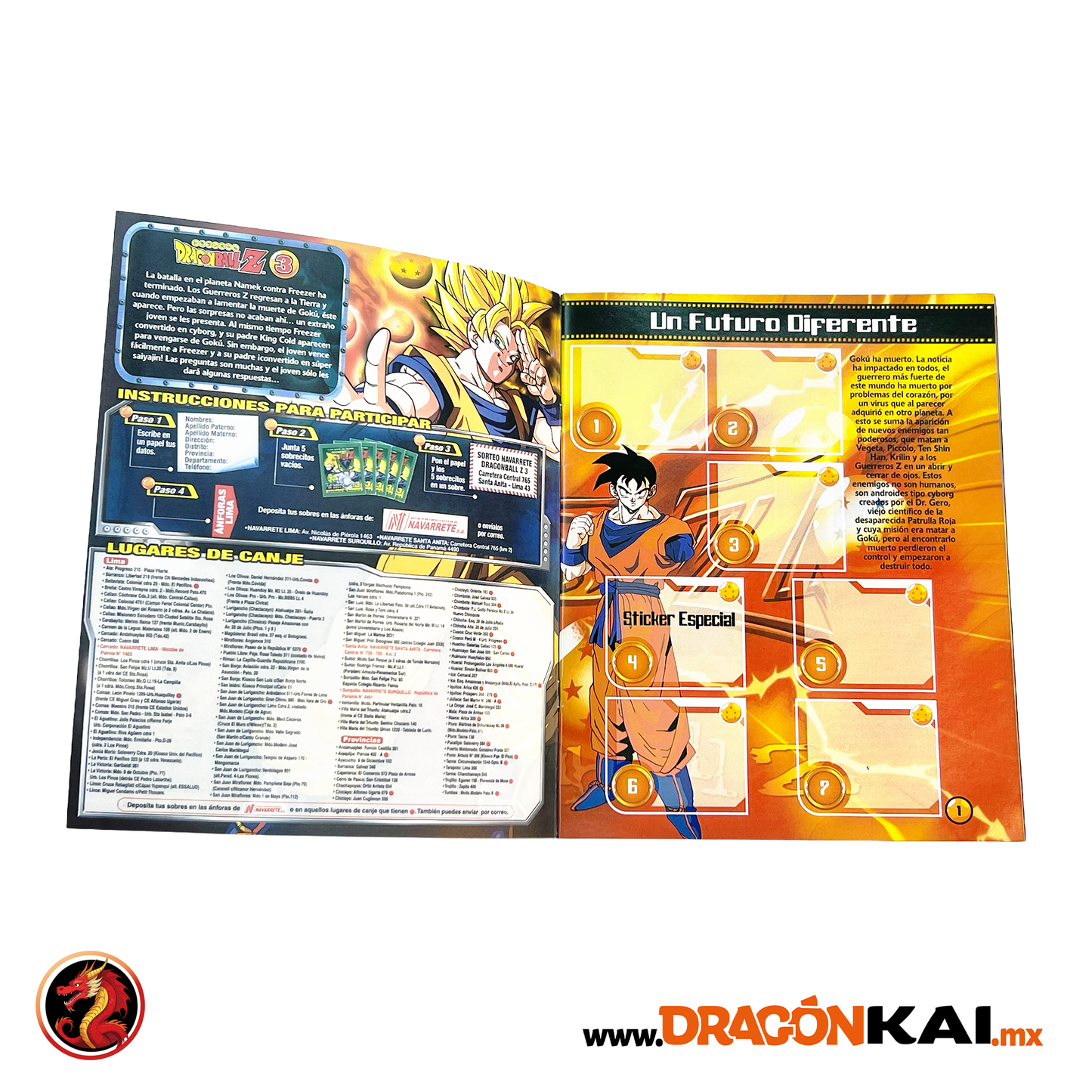 Álbum Dragon Ball Z3 (Ree. Navarrete 2008) + Set completo a pegar
