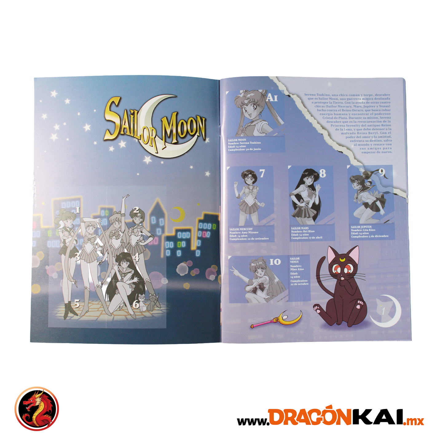 Álbum Enciclopedia Sailor Moon + Set completo a pegar