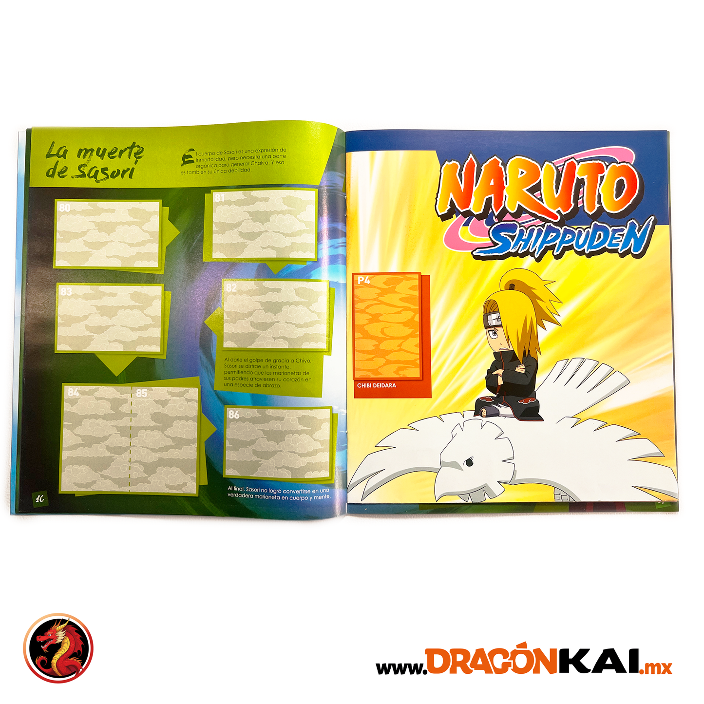 Álbum Naruto Shippuden: Un nuevo comienzo (Panini) + Set completo a pegar