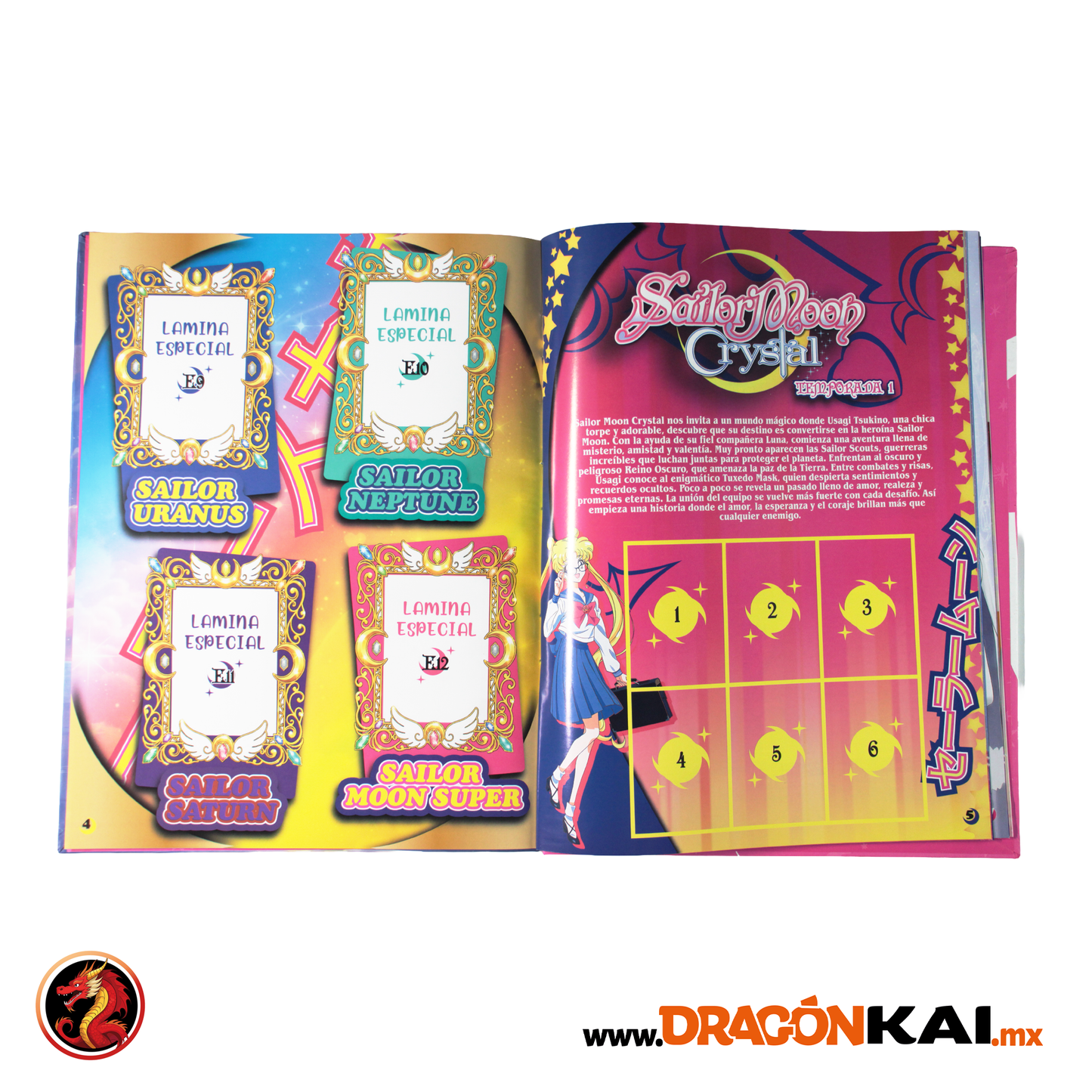 Álbum Pasta Dura Sailor Moon Crystal Trilogy + Set completo a pegar