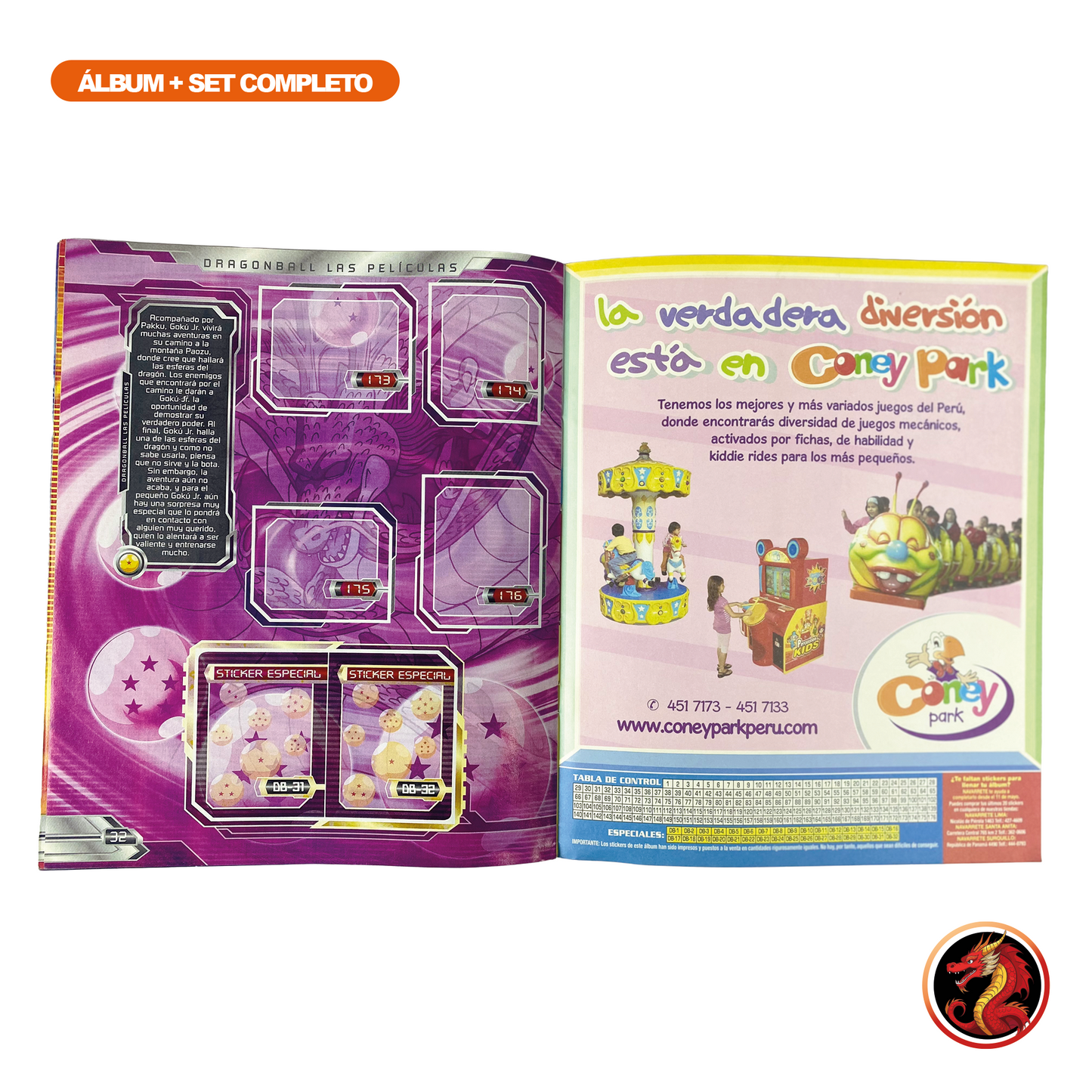 Álbum Dragon Ball: Las Películas – Original Navarrete Perú + Set Completo