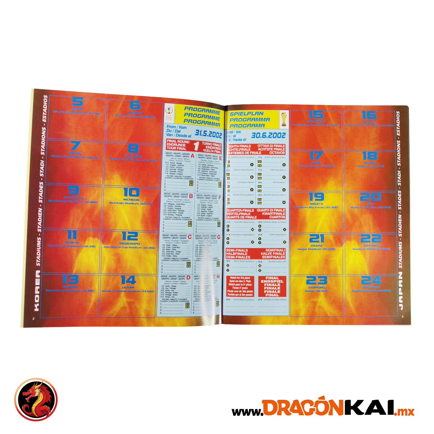 Álbum Korea Japan 2002 (Re. Panini) + Set completo a pegar