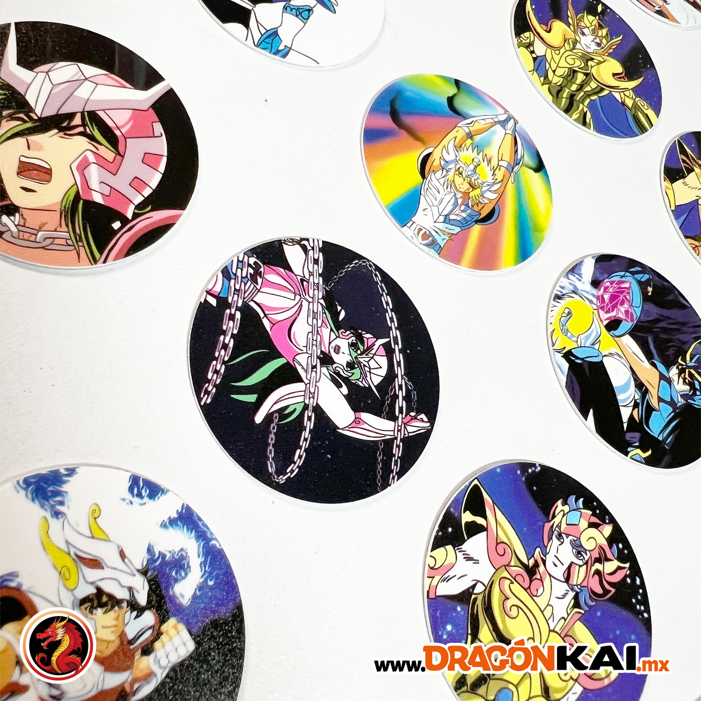 Tazos Caballeros del Zodiaco Clásicos (Custom) + Coleccionador