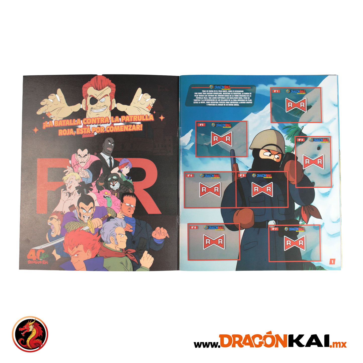 Álbum Dragon Ball 2: Saga de la Patrulla Roja + Set completo y tazos