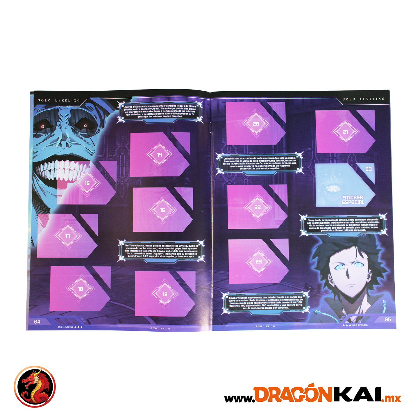 Álbum Solo Leveling (Editorial ZERO) + Set completo a pegar