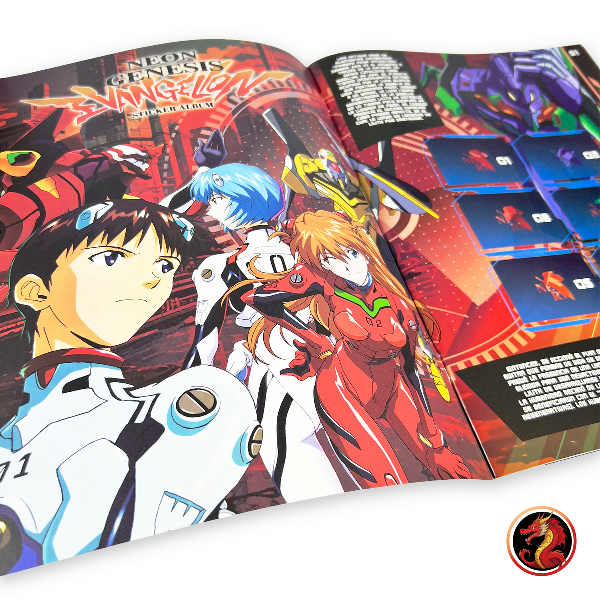 Álbum Evangelion + Set completo a pegar
