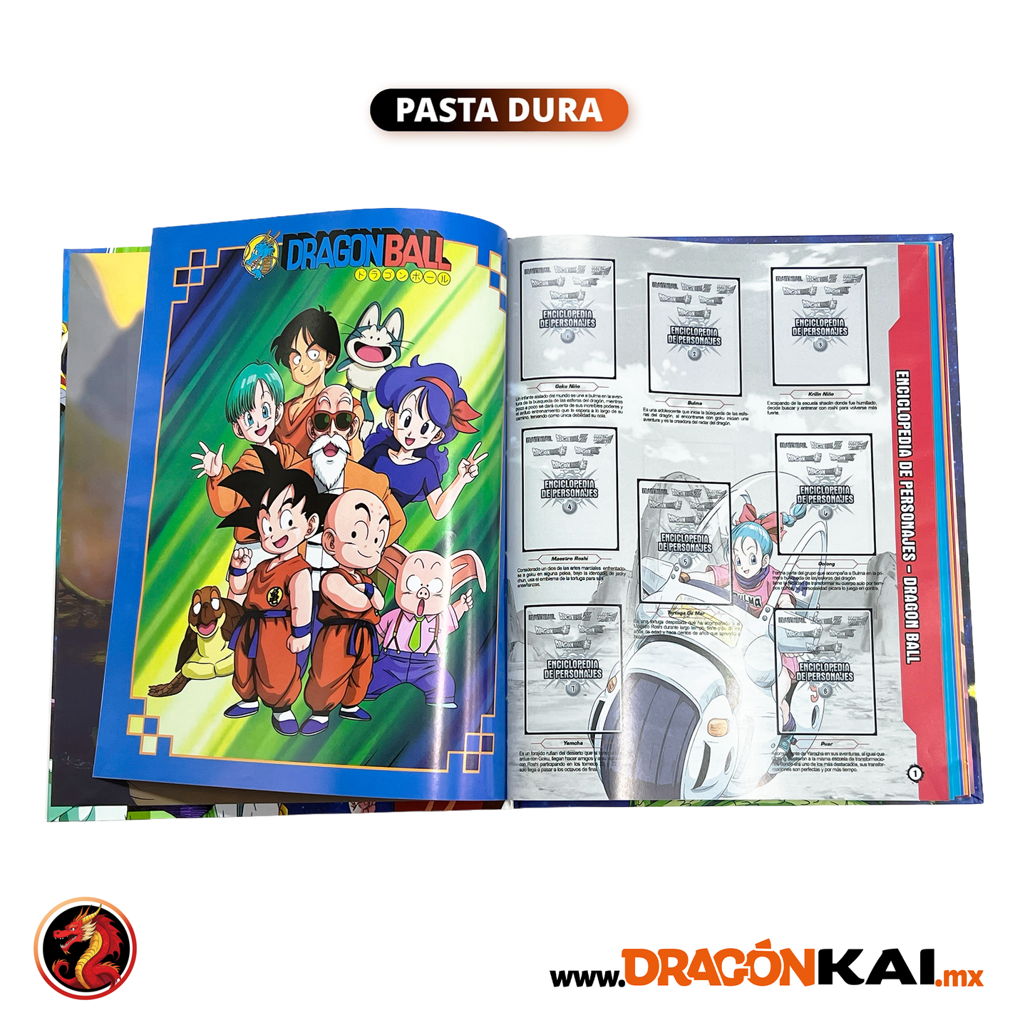 Álbum Pasta Dura Dragon Ball Galaxy: Enciclopedia de personajes + Set completo a pegar