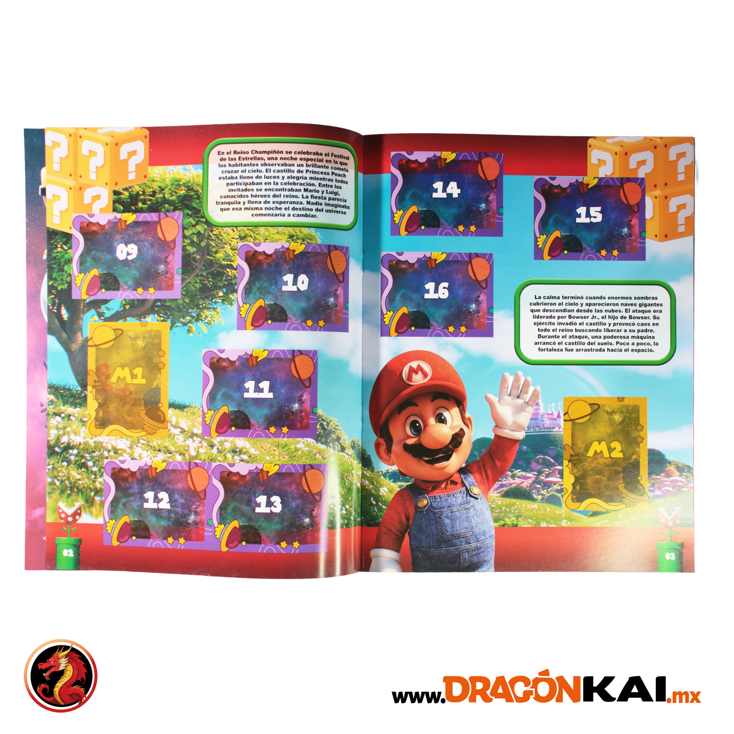 Álbum Super Mario Galaxy: La Película + Set completo a pegar