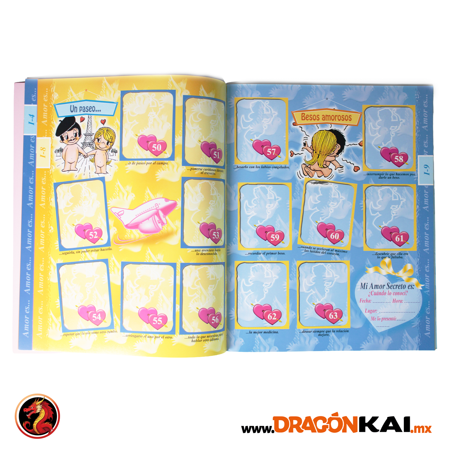 Álbum Amor es (Re. Navarrete) + Set completo a pegar