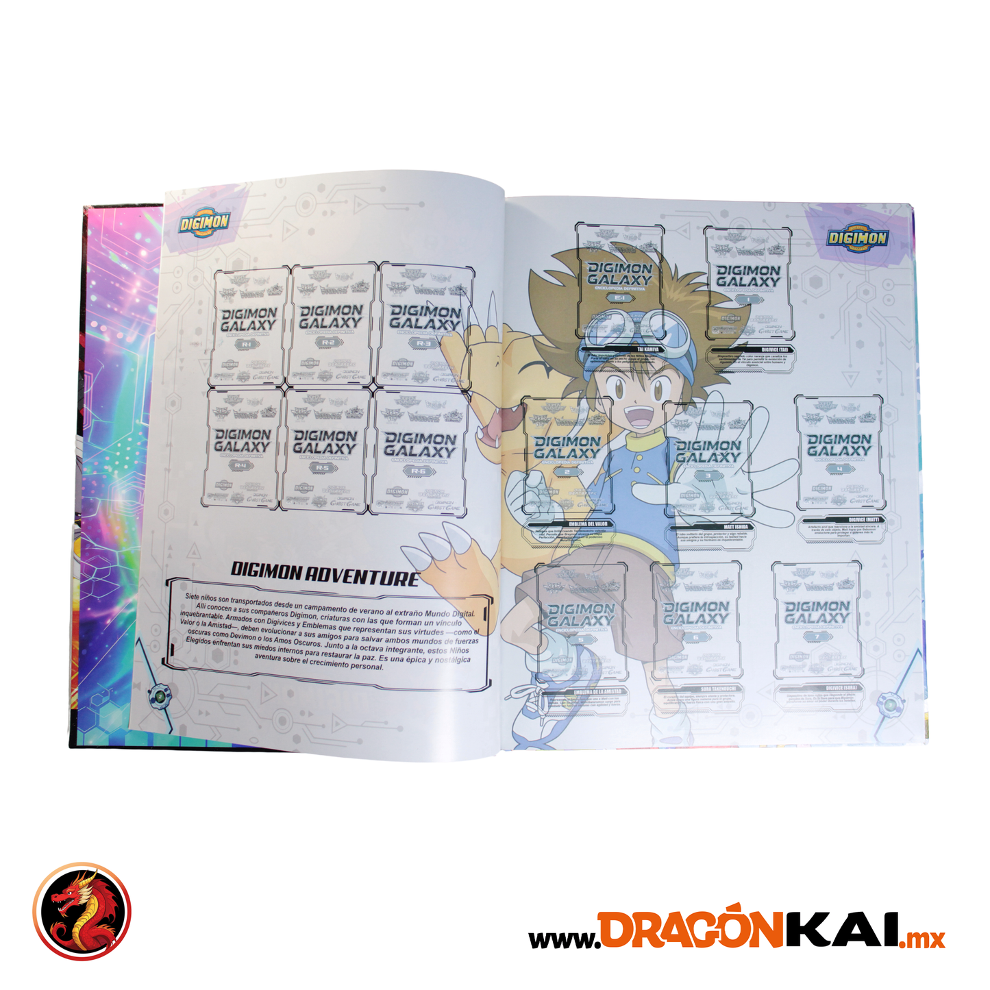 Album Enciclopedia Pasta Dura DIGIMON GALAXY + set completo a pegar