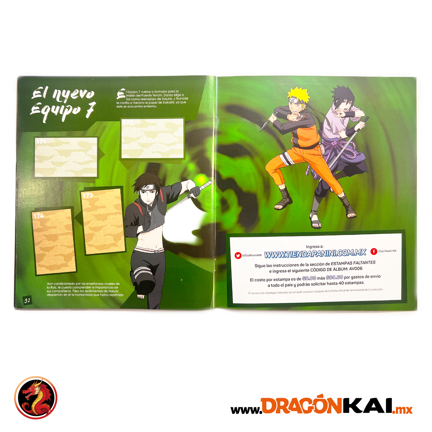 Álbum Naruto Shippuden: Un nuevo comienzo (Panini) + Set completo a pegar
