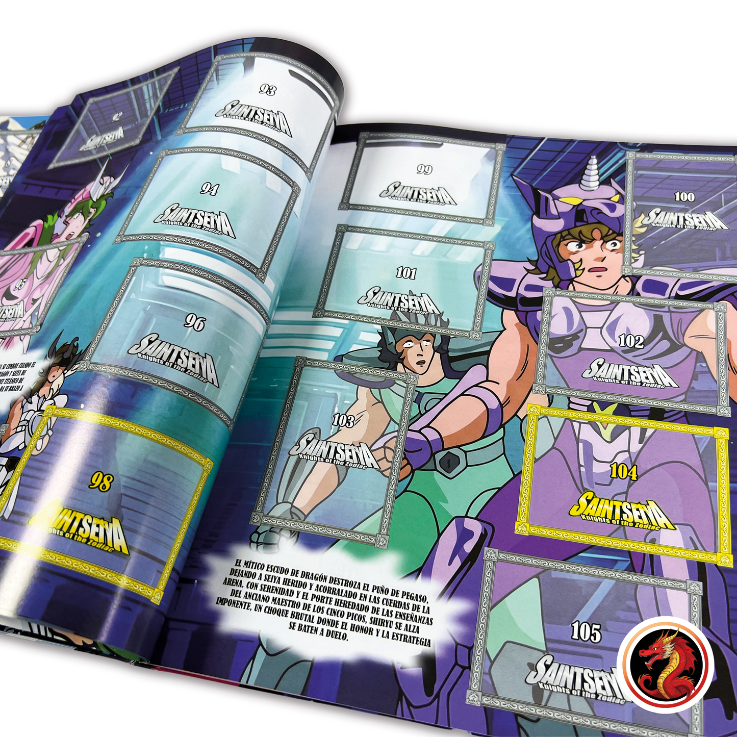 Álbum Pasta Dura Caballeros del Zodiaco: Saga del Torneo Galáctico + Set completo