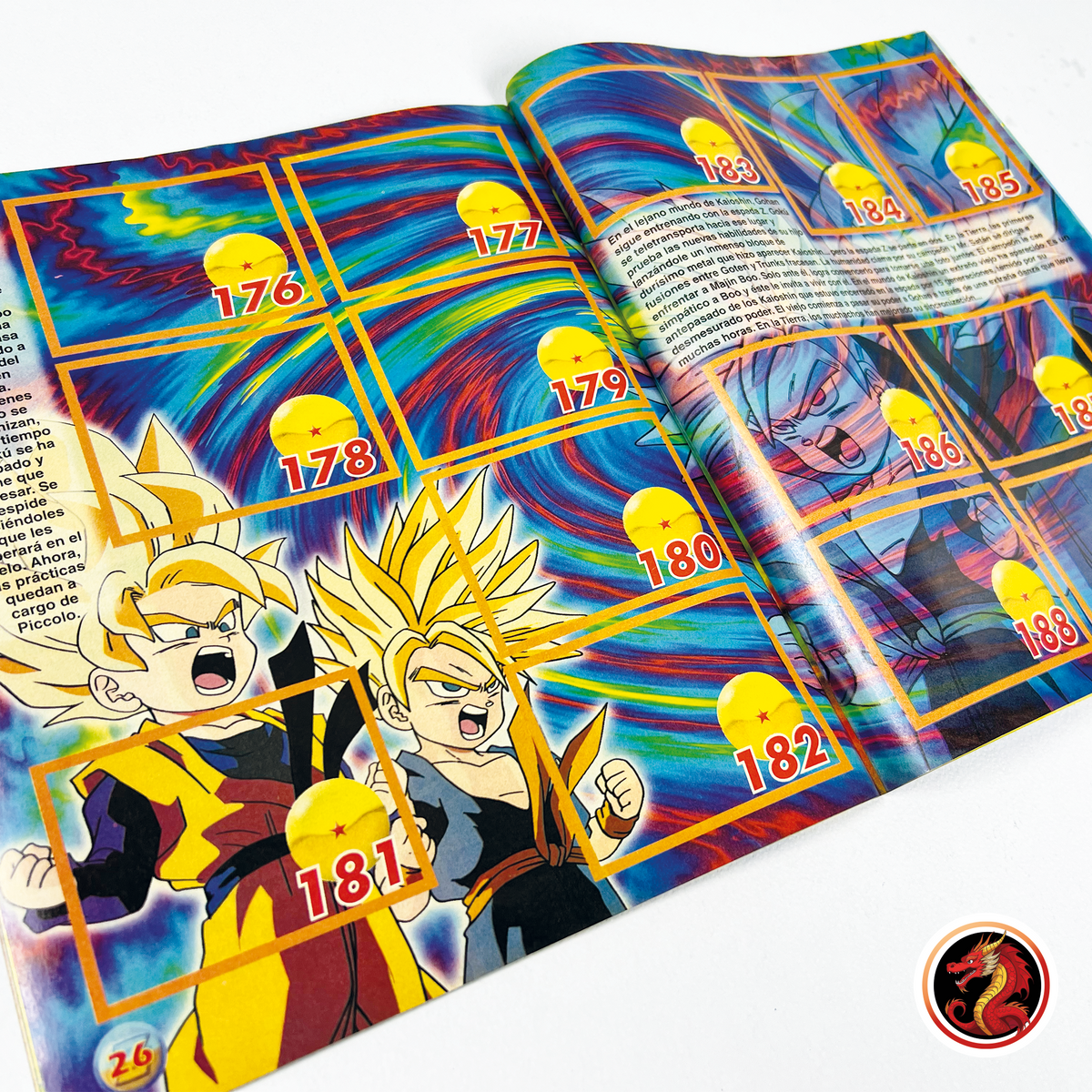 Álbum Dragon Ball Z5 (Original Navarrete) + Set completo a pegar y 64 armables