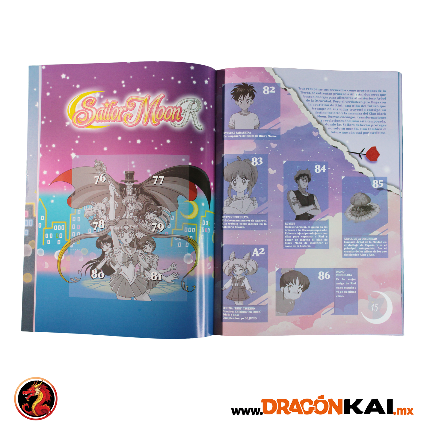 Álbum Enciclopedia Sailor Moon + Set completo a pegar