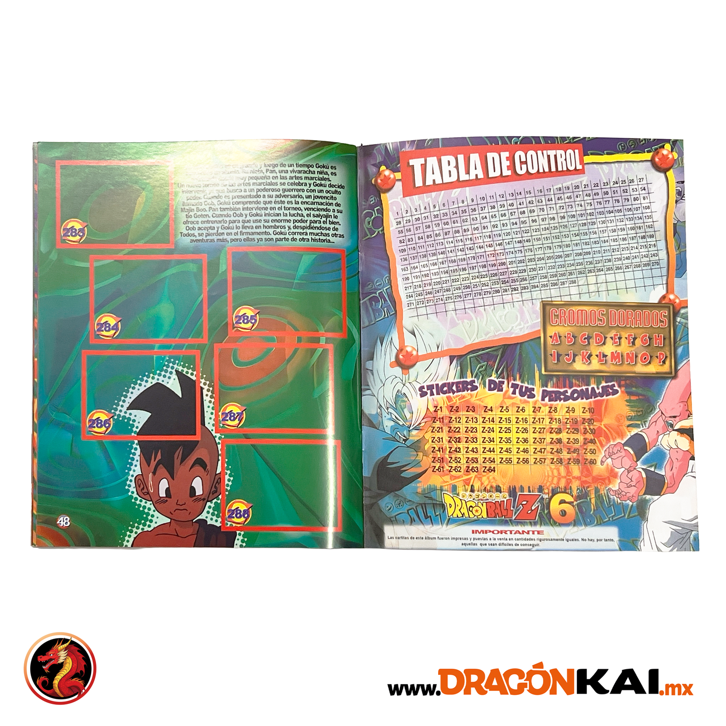 Álbum Dragon Ball Z6 (Re. Navarrete) + Set completo a pegar