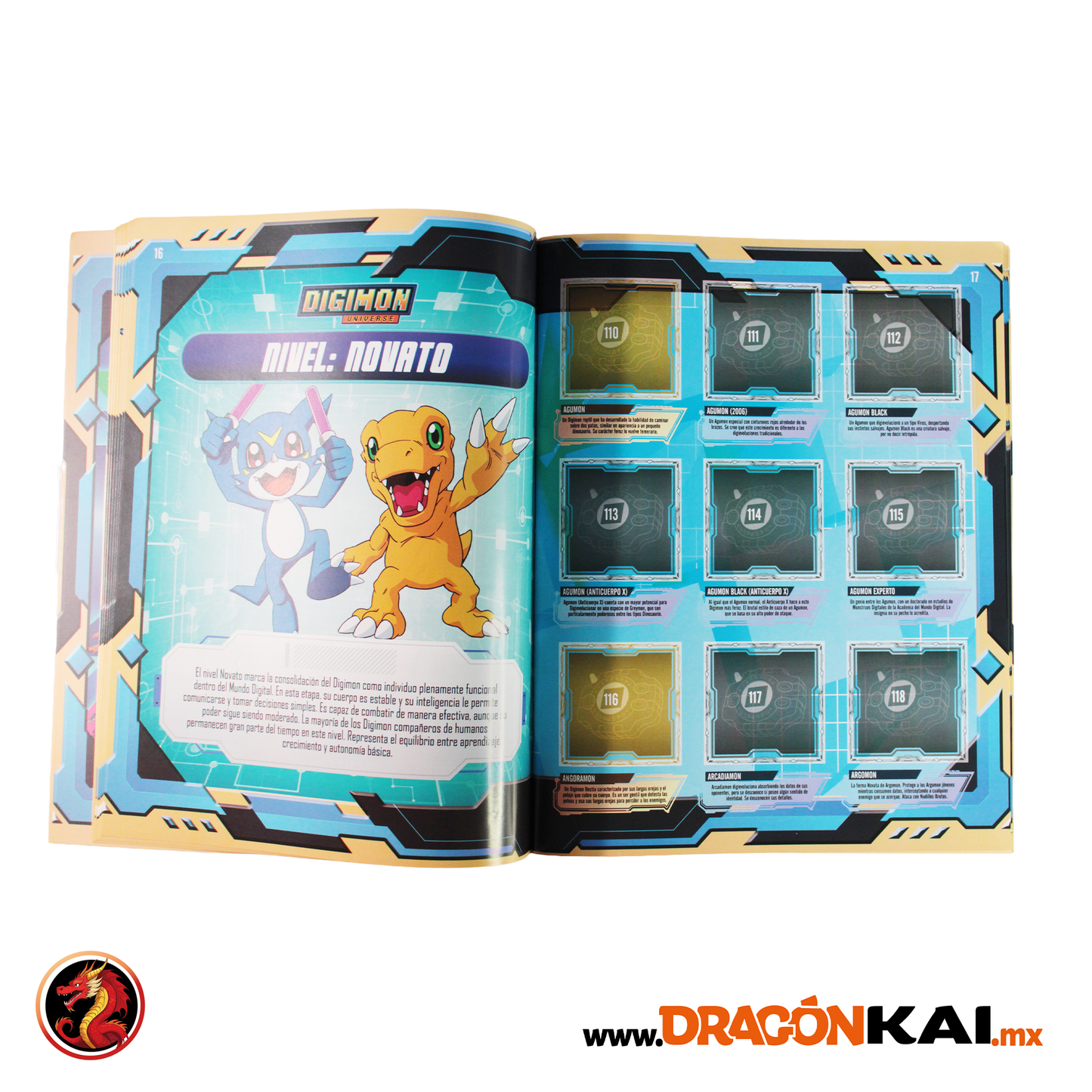 Álbum Enciclopedia Digimon Universe (Editorial Zero) + Set completo a pegar