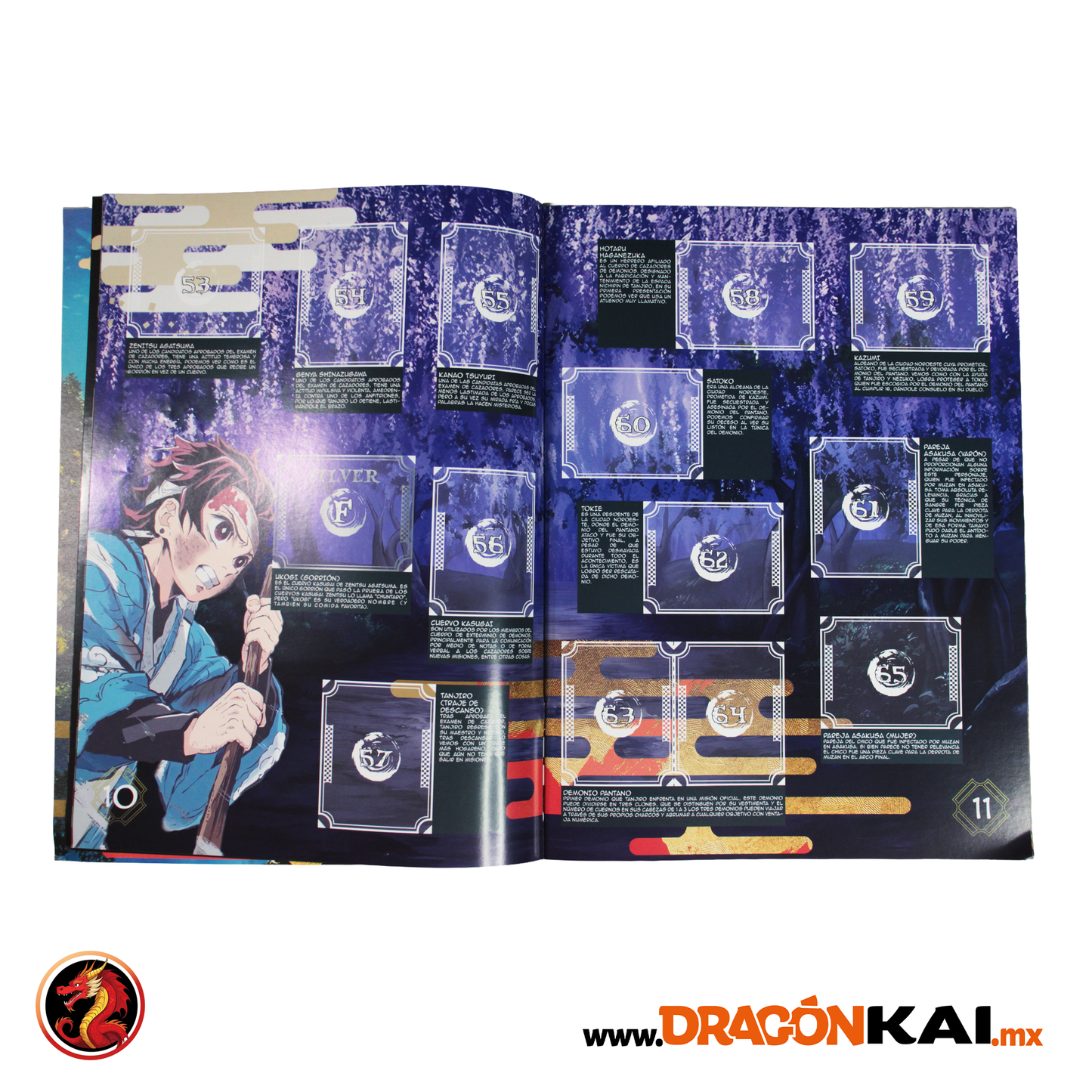 Álbum Enciclopedia Demon Slayer (Editorial Zero) + Set completo a pegar