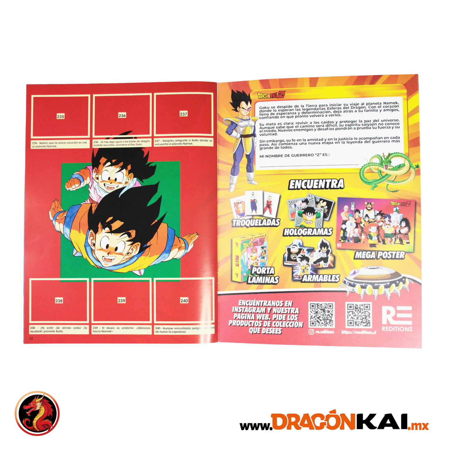Álbum Dragon Ball Z (Re. Panini 1995) + Set completo a pegar