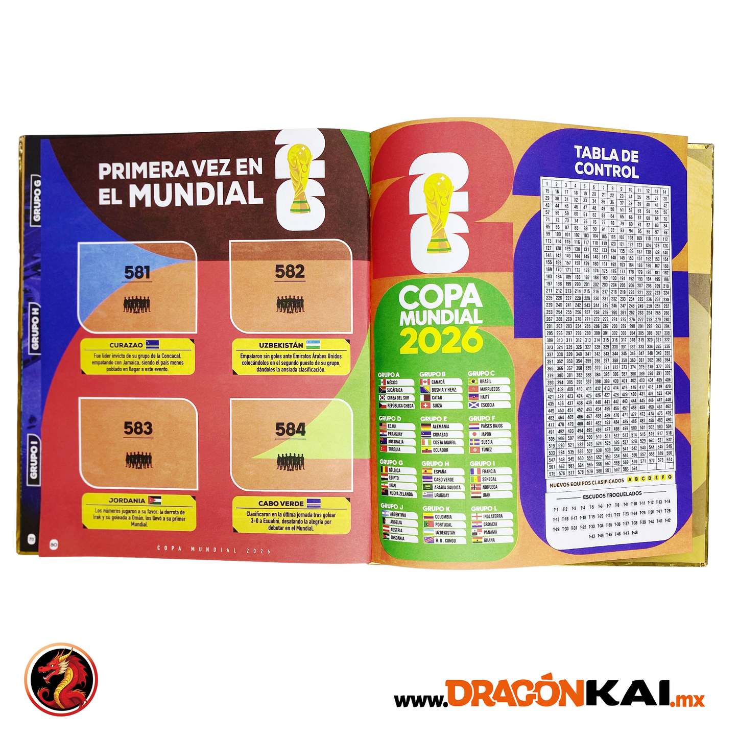 Álbum Pasta Dura Dorado Copa Mundial 2026 (Editorial 3 Reyes) + Set completo a pegar
