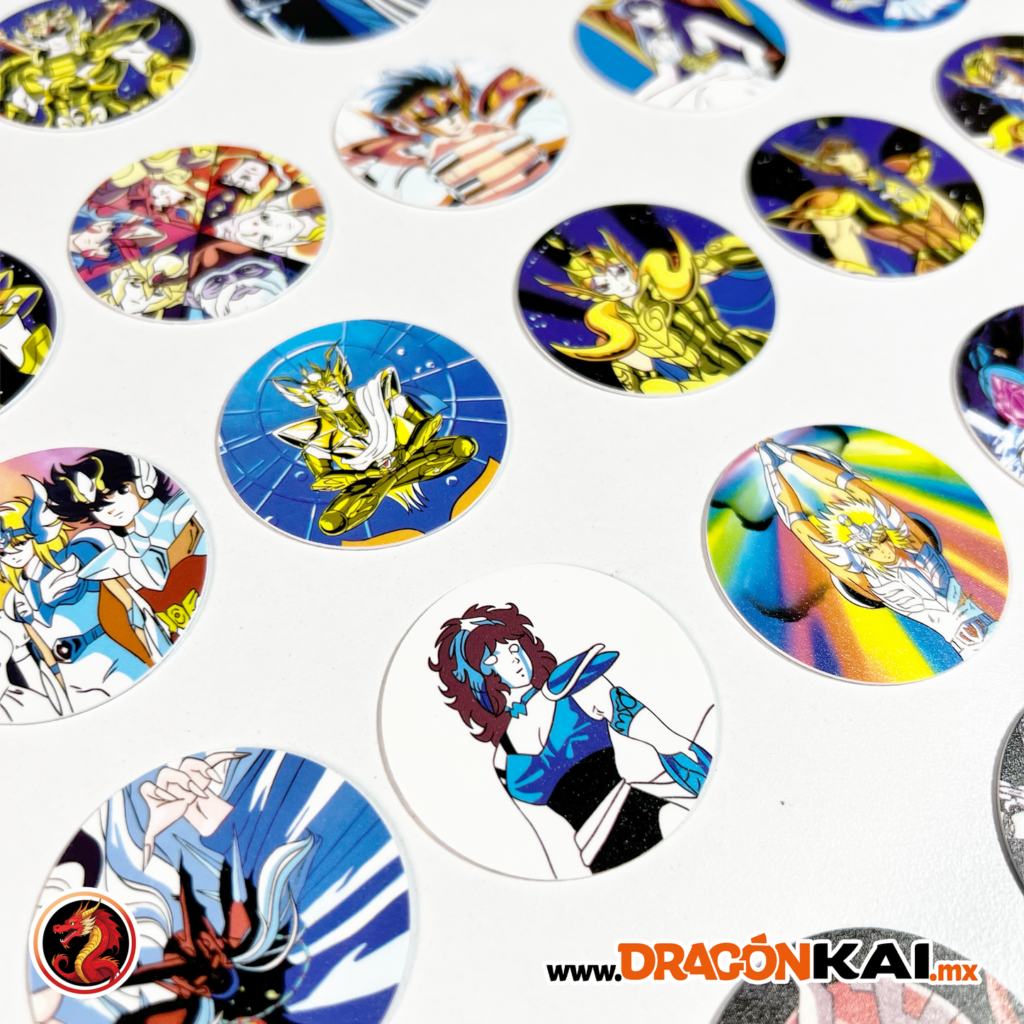 Tazos Caballeros del Zodiaco Clásicos (Custom) + Coleccionador