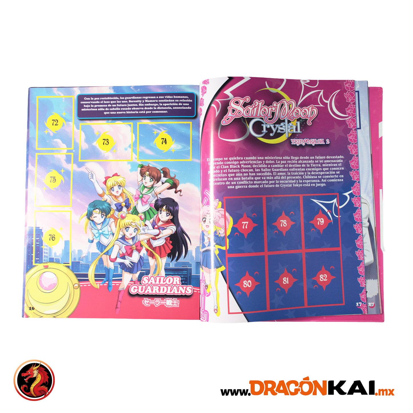Álbum Pasta Dura Sailor Moon Crystal Trilogy + Set completo a pegar