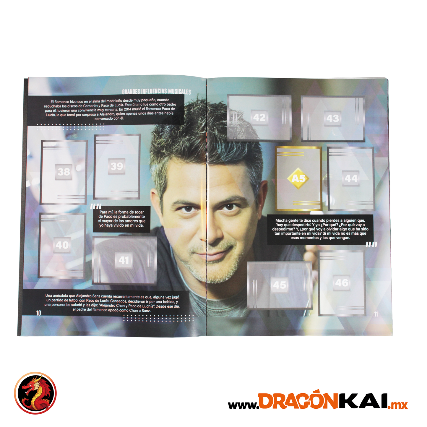 Álbum Alejandro Sanz + Set completo a pegar