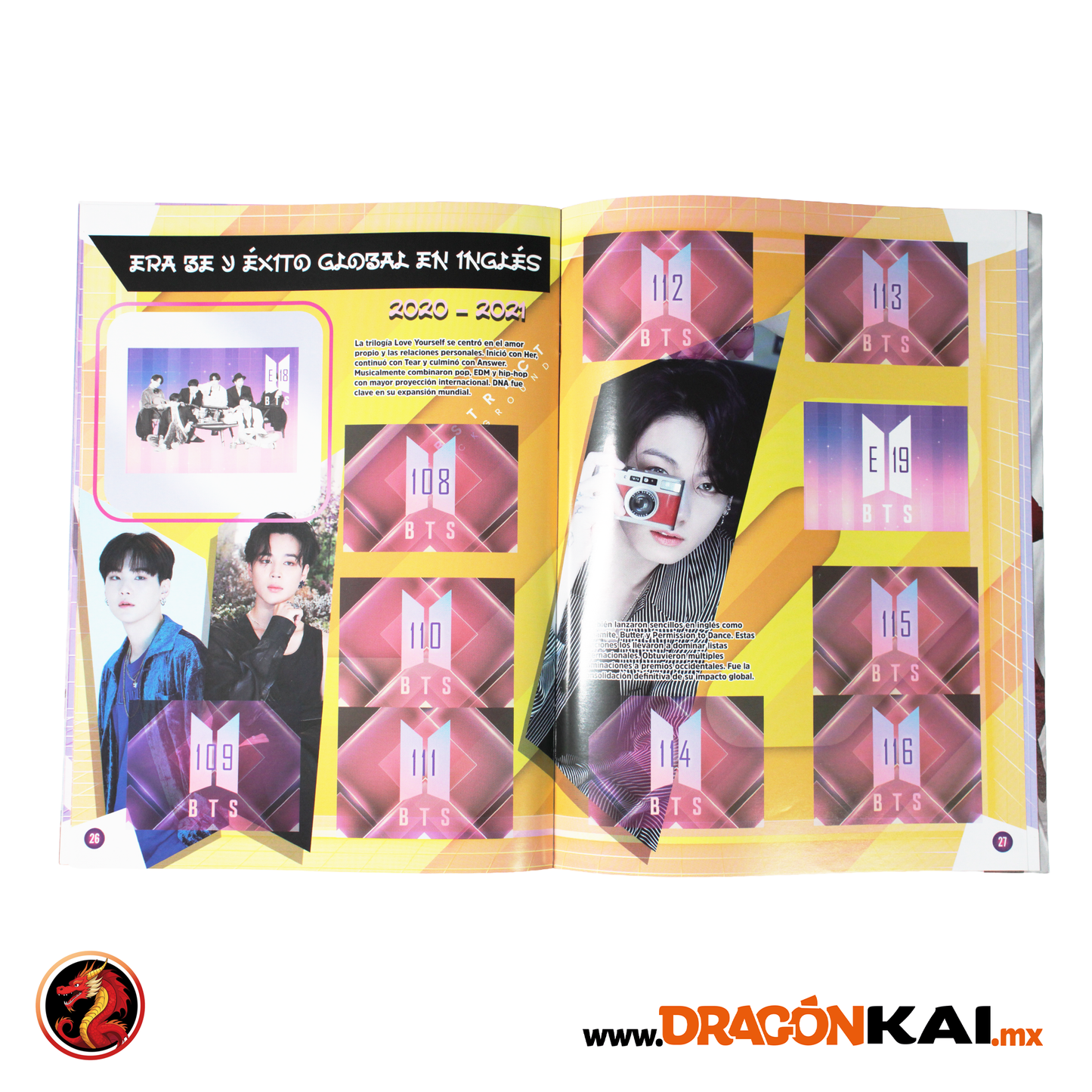 Álbum BTS + Set completo a pegar