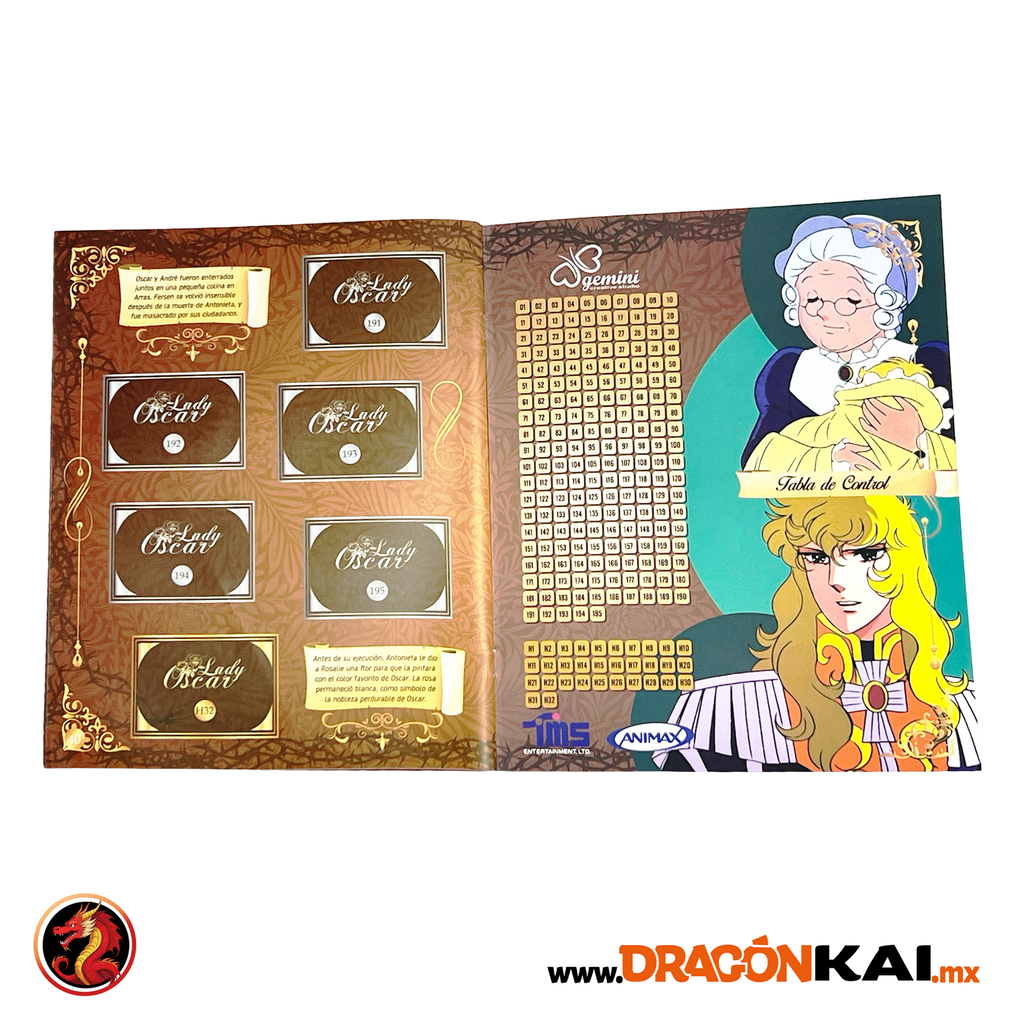 Álbum Lady Oscar + Set completo a pegar