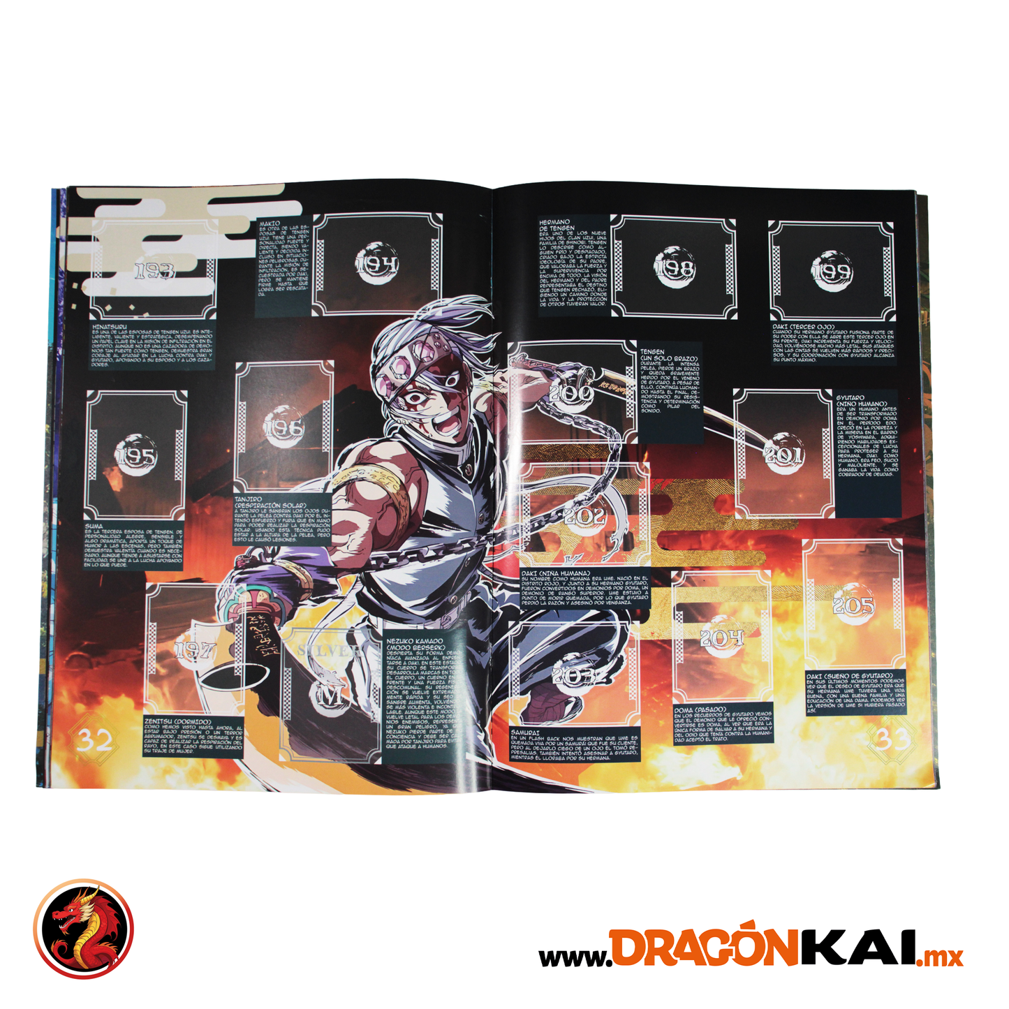 Álbum Enciclopedia Demon Slayer (Editorial Zero) + Set completo a pegar